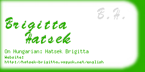 brigitta hatsek business card